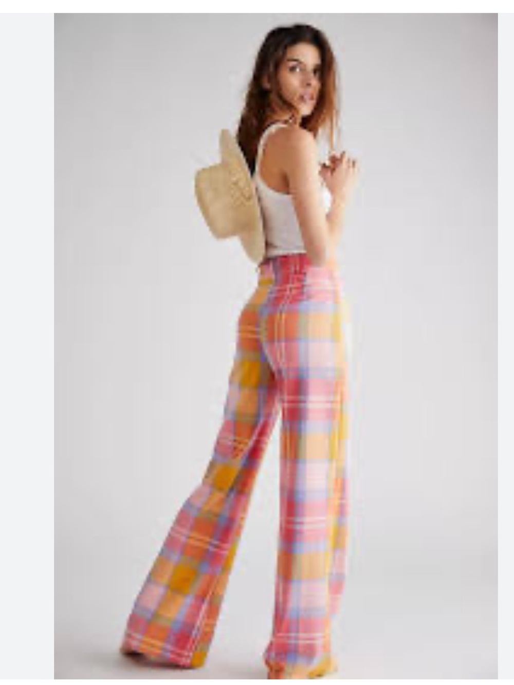 Free People Plaid Jules Pants